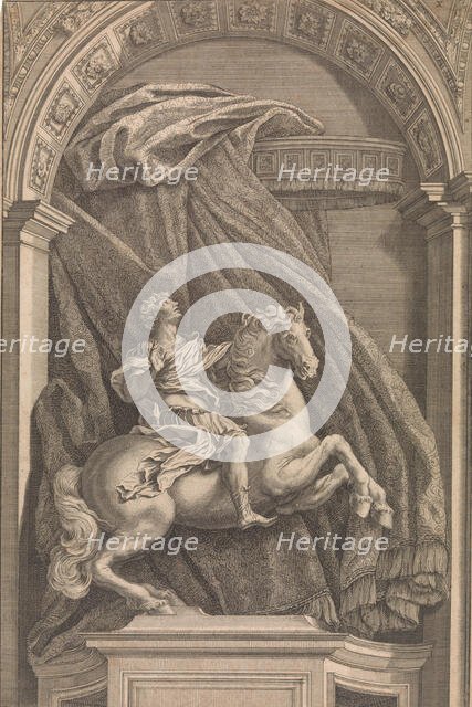 Equestrian Statue of Constantine the Great, 1690-1740. Creator: Francesco Faraone Aquila.