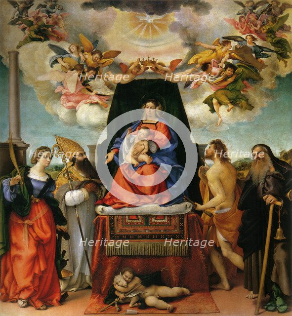 Madonna and Child with Saints.