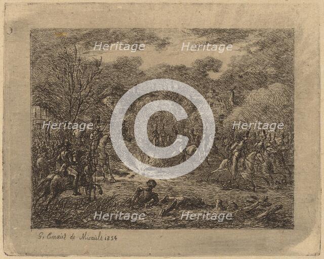 Explosion of a Grenade (L'Explosion d'une grenade), 1854. Creator: Gerhardus Emaus De Micault.