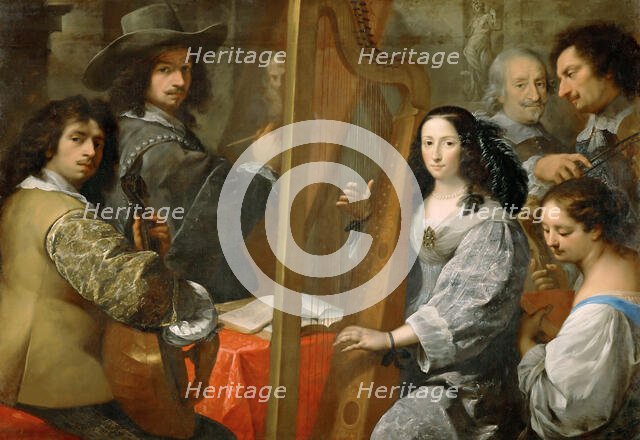 Self-Portrait with Family, c. 1650. Creator: Nuvolone, Carlo Francesco (1609-1662).