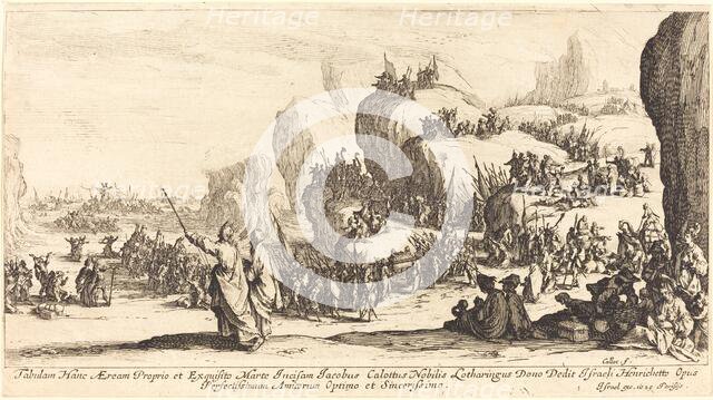 The Crossing of the Red Sea, 1629. Creator: Jacques Callot.