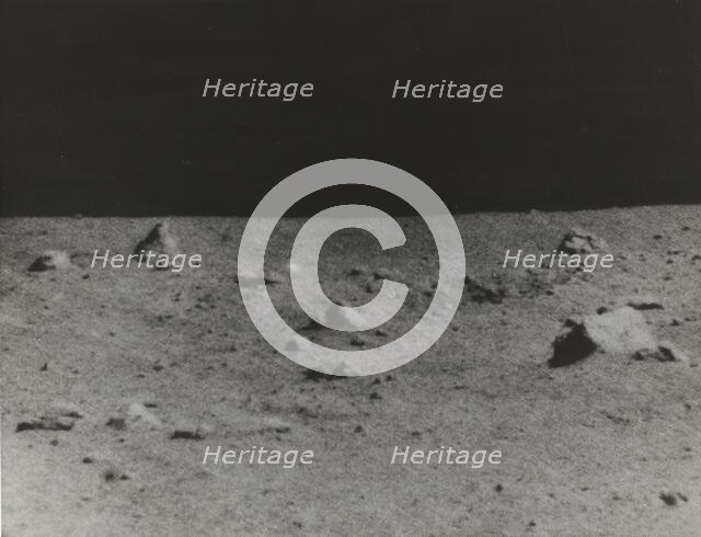 [Lunar Surface Photographed by Surveyor V], 1967. Creator: NASA.