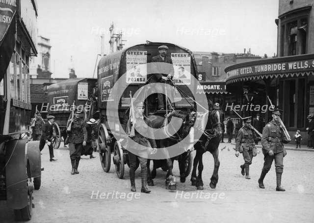 Escort party, c1910s(?). Artist: Unknown