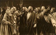 Judas betrays his master, 1922. Creator: Henry Traut.