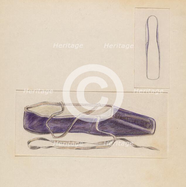 Slipper, c. 1936. Creator: Melita Hofmann.