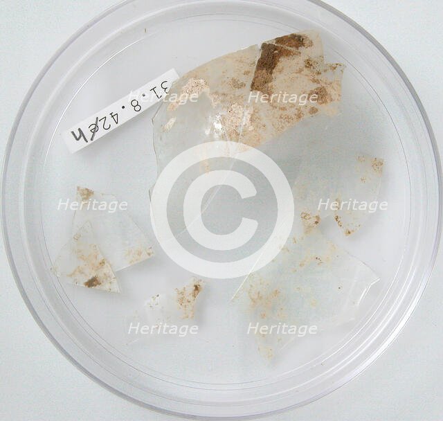 Glass Fragments, Coptic, 4th century. Creator: Unknown.