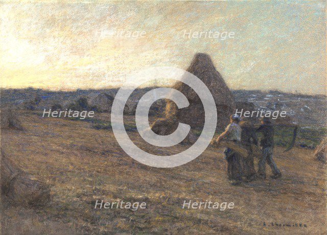'The return of the Harvesters', 1911. Artist: Leon-Augustin Lhermitte.