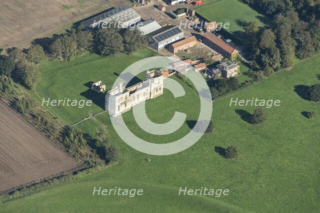 The remains of the south range and bakehouse of Wressle Castle, East Riding of Yorkshire, 2023. Creator: Robyn Andrews.