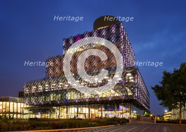 Library of Birmingham, Centenary Square, Broad Street, Birmingham, West Midlands, c2013. Artist: James O Davies.