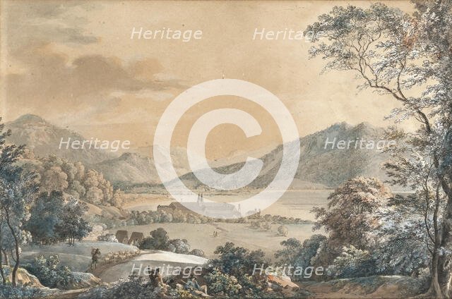 View towards the Tegernsee Abbey. Creator: Dillis, Johann Georg von (1759-1841).