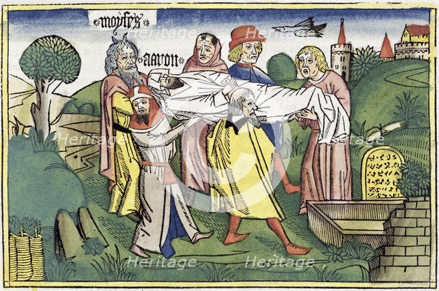 Numbers 20:22-29: the death of Aaron. Artist: Unknown