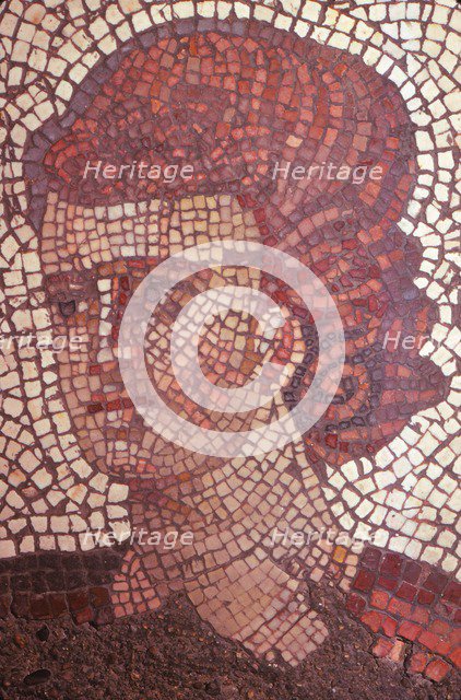 Byzantine Floor Mosaic in the Great Palace, Istanbul, 565 - 578 AD, (20th century).  Artist: Unknown.