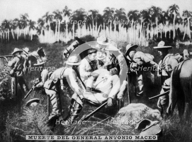 Death of General Antonio Maceo, (1896), 1920s. Artist: Unknown