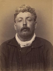 Leboucher. Edouard, Léon. 43 ans, né à Paris XIVe. Cordonnier. Anarchiste. 7/3/94., 1894. Creator: Alphonse Bertillon.
