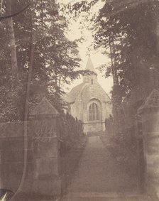 Church Seen from the Path Leading To It, 1850s. Creator: Unknown.