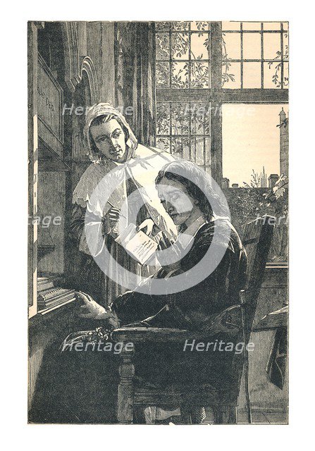 'John Milton', (1608-1674), poet and author, 1893. Artists: John Milton, Unknown.