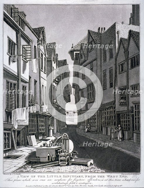 Little Sanctuary, Westminster, London, 1807. Artist: William Fellows