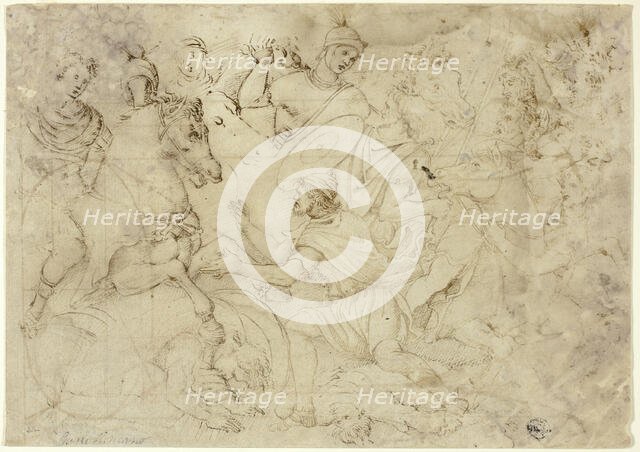 After the Antique: Trajan's Victorious Combat against the Dacians, n.d. Creator: Unknown.