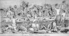 'The Reformers' Dinner', 1809. Artist: Samuel de Wilde