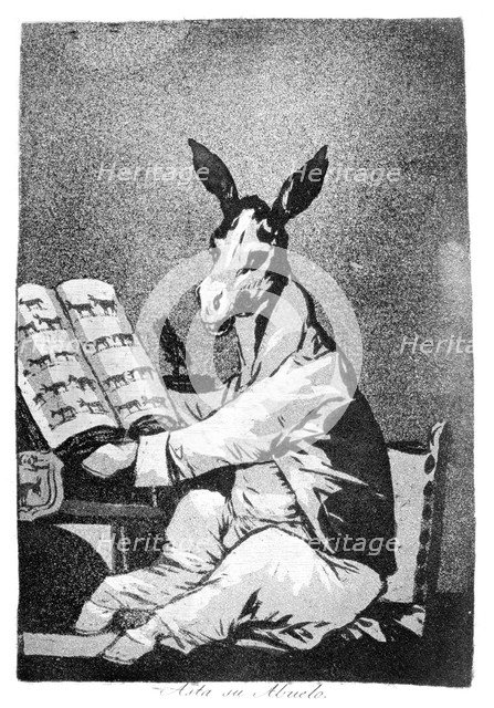 'As far back as his Grandfather', 1799. Artist: Francisco Goya