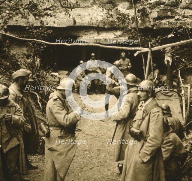 Caves, Mennevilliers, France, c1914-c1918. Artist: Unknown.