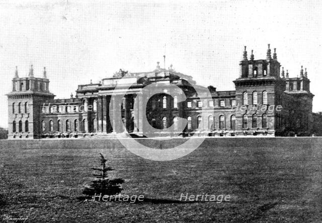 The late Lord Randolph Churchill: Blenheim Palace, birthplace of Lord Randolph Churchill, 1895. Creator: Taunt & Co.