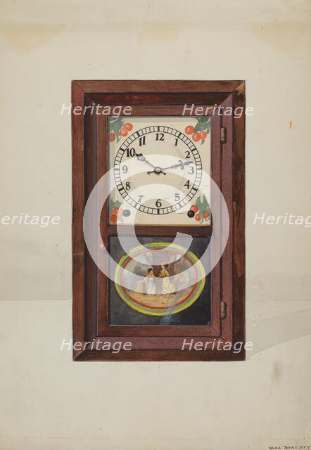 Clock, Seth Thomas, c. 1937. Creator: Dana Bartlett.