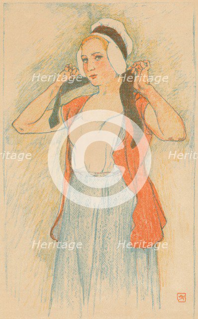 An auto-lithograph by Armand Rassenfosse, c1898. Artist: Armand Rassenfosse