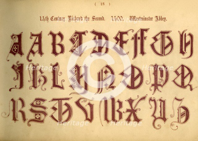 '14th Century. Richard the Second. 1400. Westminster Abbey', 1862. Artist: Unknown.