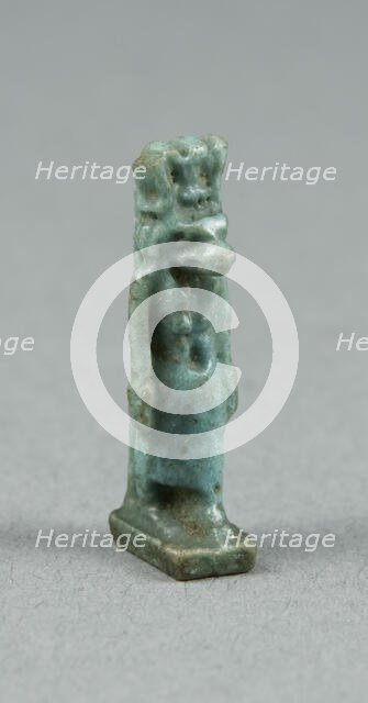 Amulet of the Goddess Hathor (?) with Cow's Head, Egypt, Third Intermediate-Late Period? (abt 1069.. Creator: Unknown.