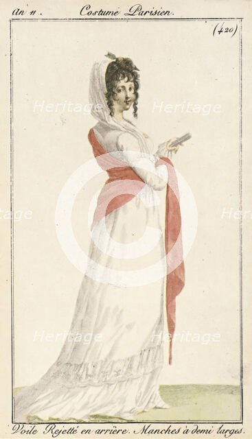 Fashion Plate (Les Modes Parisiennes), between circa 1803 and circa 1804. Creator: Unknown.