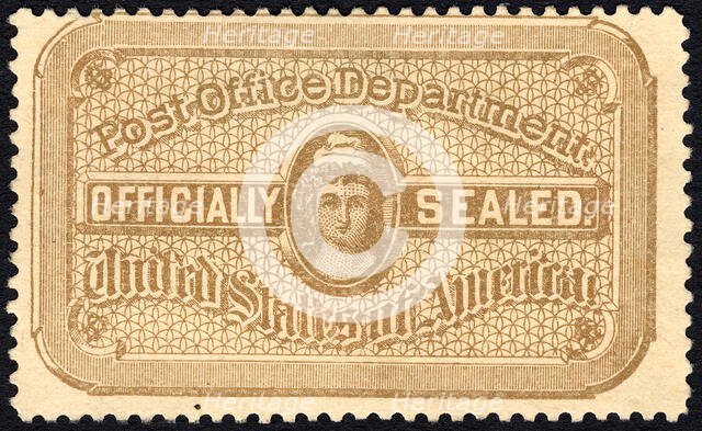 Post Office seal, c. 1889. Creator: National Bank Note Company.