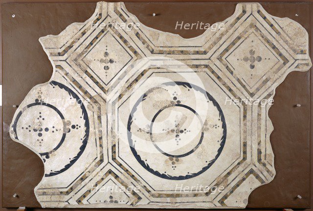 Part of plaster vault from entrance to the caldarium, Wroxeter Roman City, Shropshire, c2000 Artist: Paul Highnam.