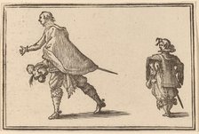 Gentleman and His Page, 1621. Creator: Edouard Eckman.