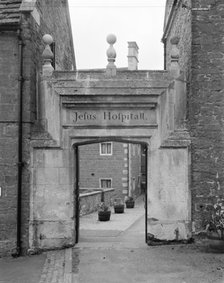 North entrance arch, Jesus Hospital, Rothwell, Northamptonshire, 1999. Artist: P Payne
