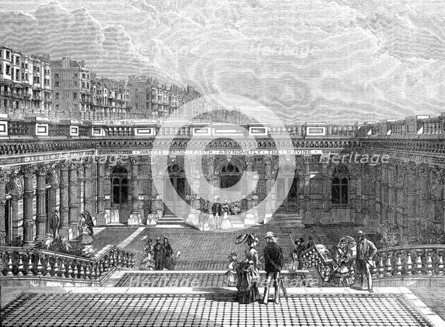 Entrance Court of the Brighton Aquarium, 1872. Creator: Unknown.
