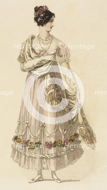 Fashion Plate (Ball Dress), 1816. Creator: Rudolph Ackermann.