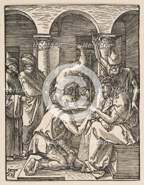 Christ Crowned with Thorns, from The Small Passion, ca. 1509. Creator: Albrecht Durer.