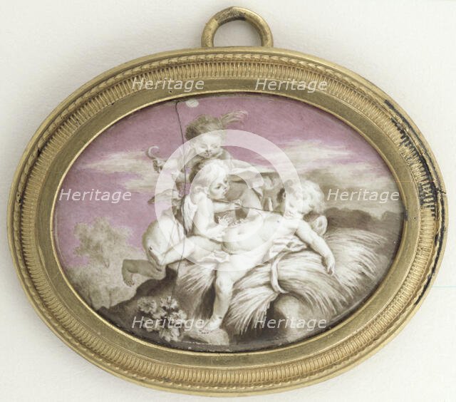 Three amorins playing, c18th century. Creator: Unknown.