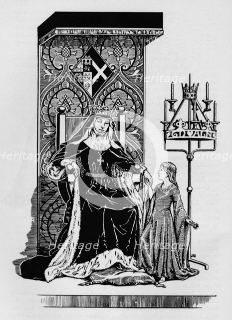 'Duchess of York, and Princess Margaret of Clarence', c1926. Artist: Herbert Norris.