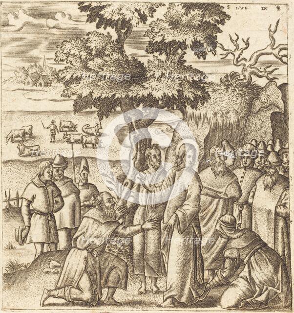 Christ Heals a Sick Woman, probably c. 1576/1580. Creator: Leonard Gaultier.