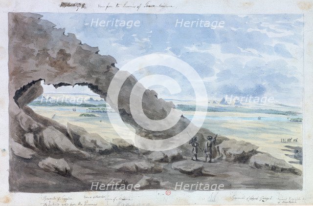 'View of the Pyramids, Egypt', 19th century. Artist: Wilkinson