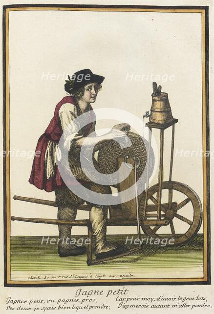 Recueil des modes de la cour de France, 'Gagne Petit', between c1678 and c1693. Creator: Nicolas Bonnart.