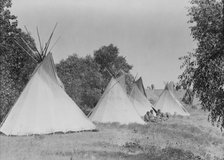 Camp life, c1908. Creator: Edward Sheriff Curtis.