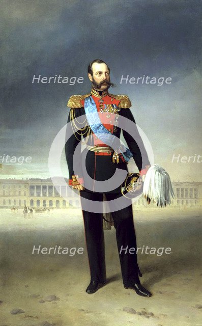 Portrait of Emperor Alexander II', (1818-1881), 1875. Creator: Bottman, Yegor (Gregor) (18..-1891).