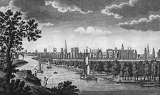 City of York and River Ouse, Yorkshire, c1776. Artist: Unknown.