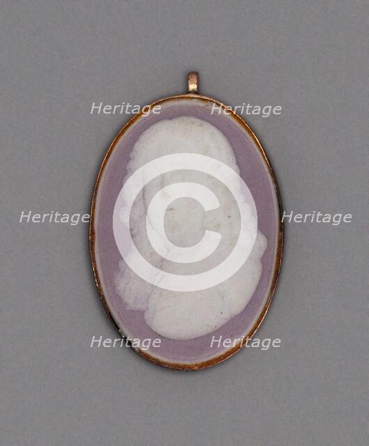 Cameo Locket, Burslem, Late 18th century. Creator: Wedgwood.