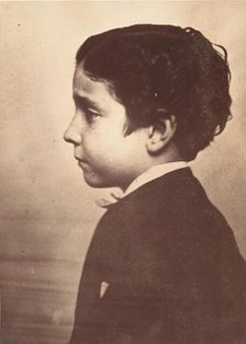 [Profile of the Prince Imperial], 1863. Creator: André-Adolphe-Eugène Disdéri.
