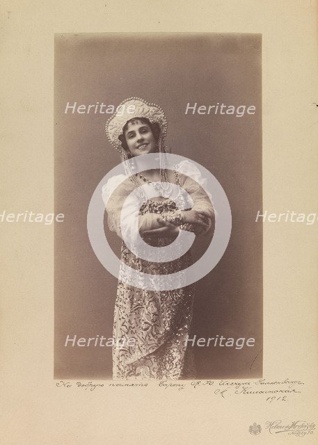 Portrait of the Prima ballerina Mathilde Kschessinska (1872-1971), 1912.