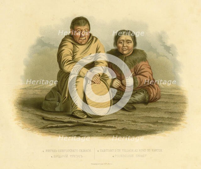 1. Resident of the Settlement of Oliutorskii 2. Tungus Vagrant, 1856. Creator: Ivan Dem'ianovich Bulychev.
